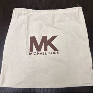 Michael Kors Cream Bag with Brown Logo
